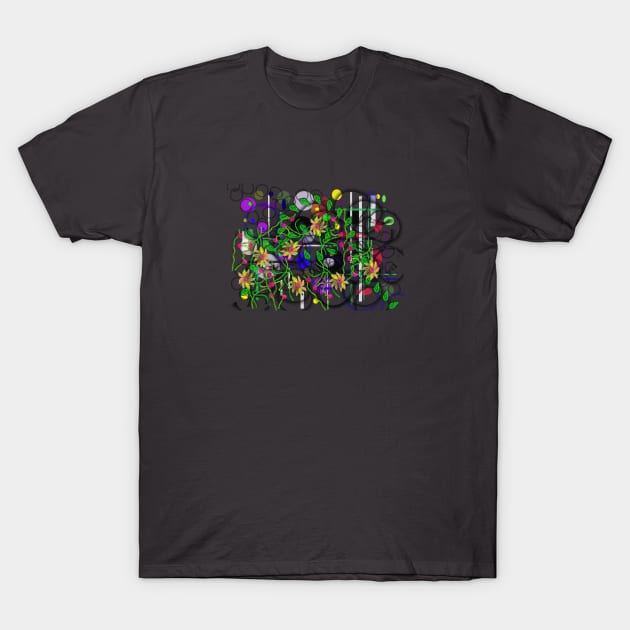 Abstract floral composition T-Shirt by Spontaneart